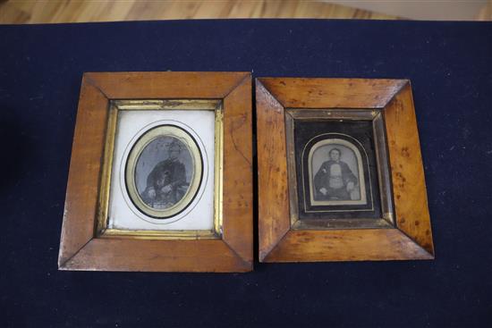 A group of daguerreotypes etc